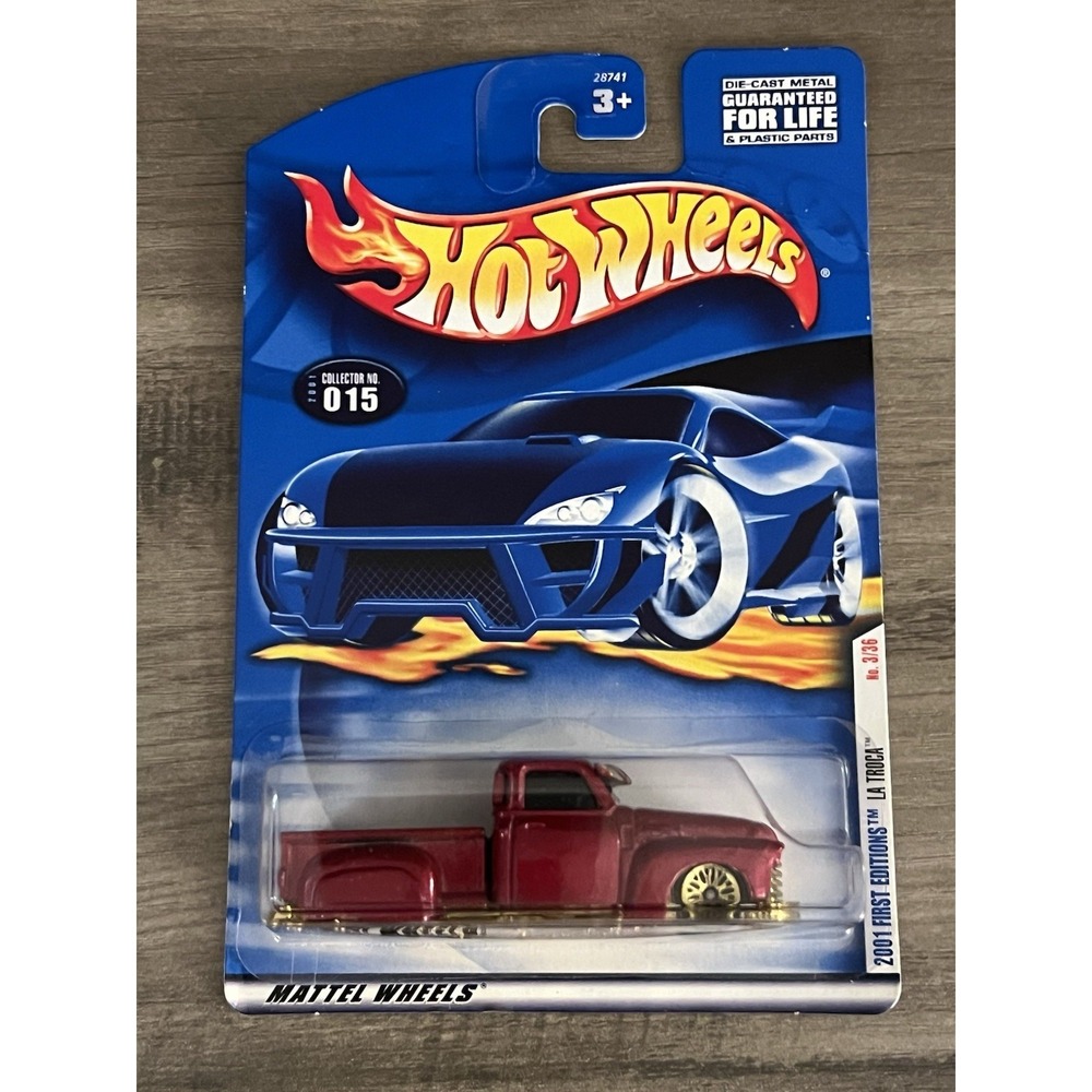 Vintage Hot Wheels 2001 First Editions La Troca 3/36 New in Package Die Cast 015